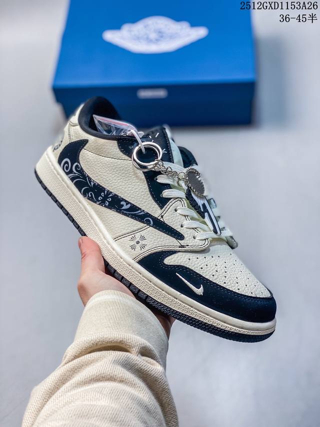 Limited release of overseas hot item! Travis Scott X Jordan 1 Low