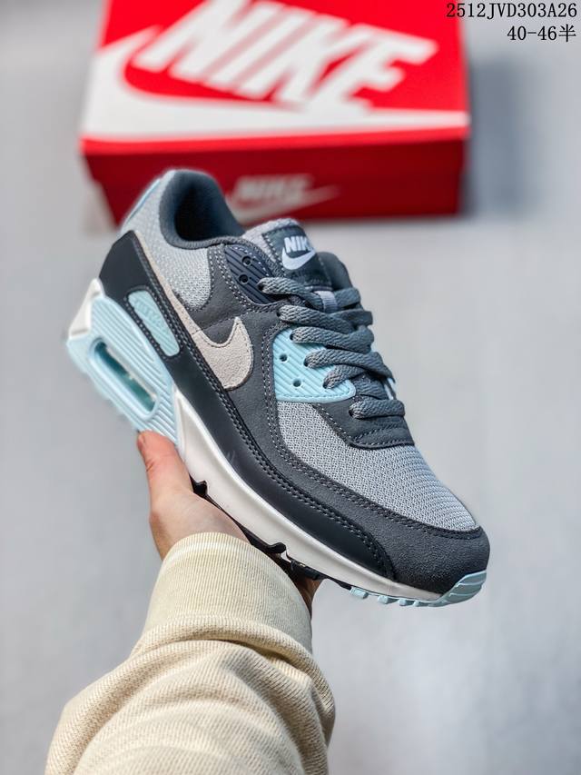 Factory Grade Nike Air Max 90 Original Retro Cushion Versatile Casual Sports Ru