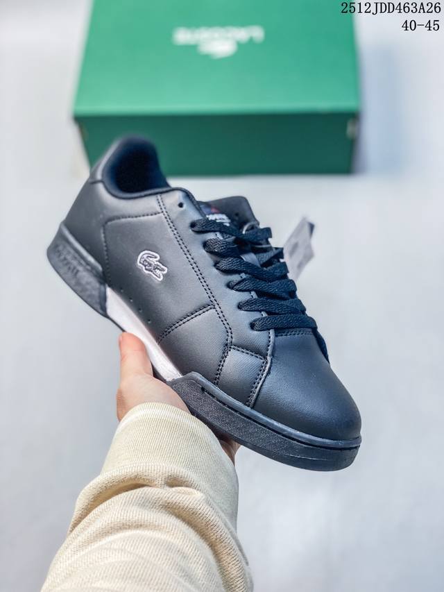 Lacoste Men's New Low-Top Casual Shoes, Fabric Canvas Patchwork, Comfortable, L