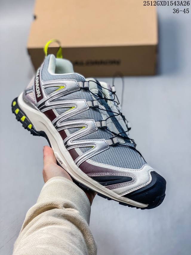 Company-grade Salomon Xa Pro 3D Outdoor Trail Running Shoes. The upper features