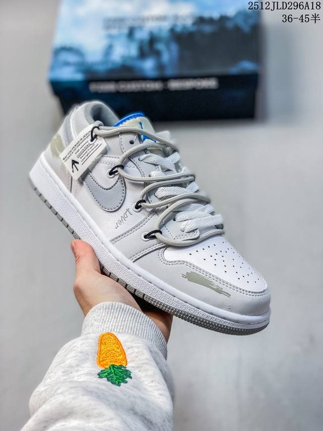 Air Jordan 1 Low AJ1 Low-top Casual Sneakers, synchronized with official colorw