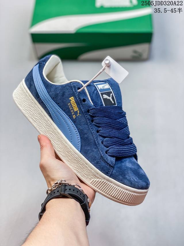 Puma unisex athletic sneakers, developed using the original last and paper patt