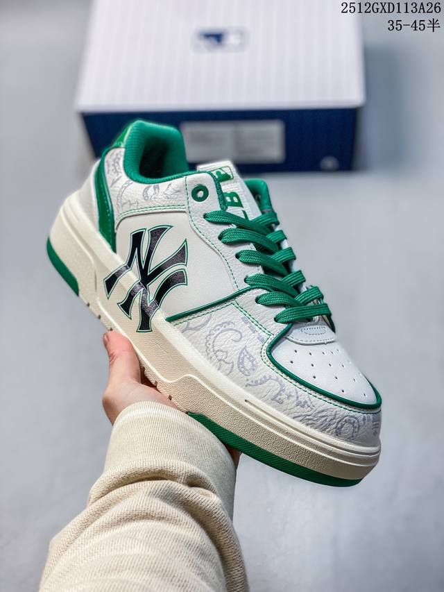 Company Grade Mlb Ny Printed Popular Dad Shoes Graffiti Prank 6cm Height Increa