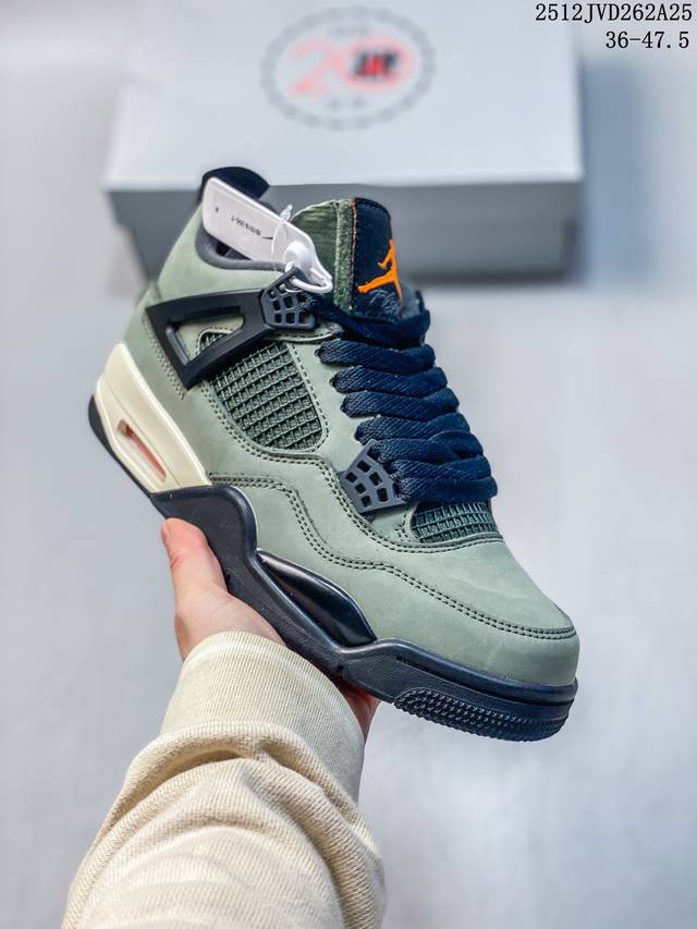 Undefeated X Jordan Air Jordan 4 Comfortable, Versatile, Non-slip, Durable Mid-t