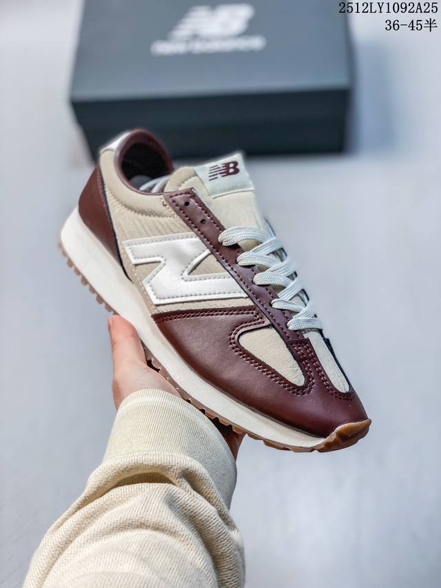 Company Grade: New Balance NB 471 Series Fabric Split Leather Retro Fashion Anti