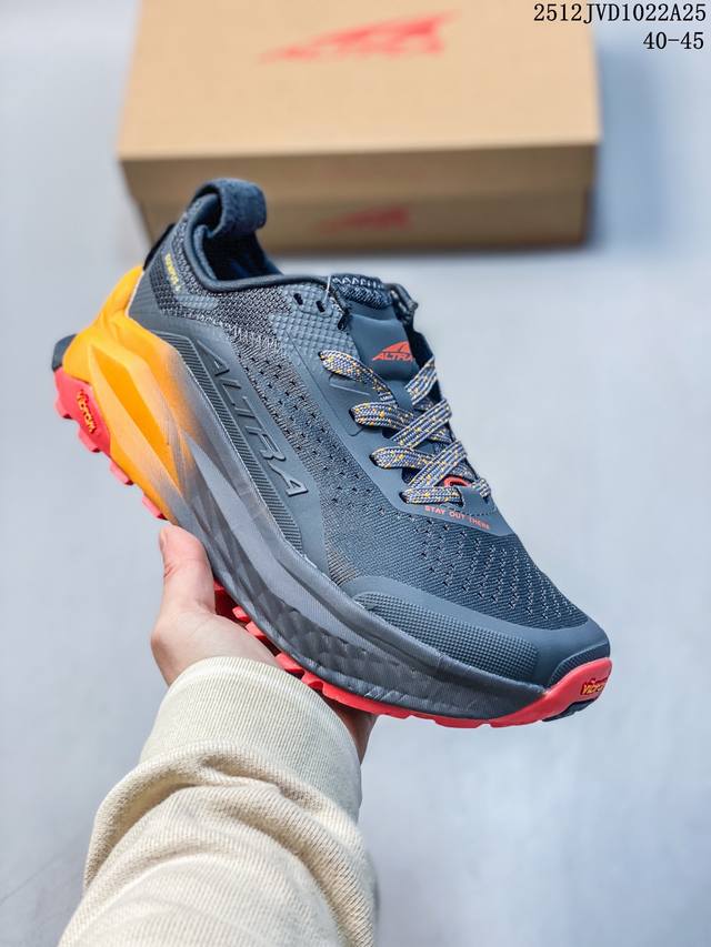 Altra's new Olympus 6th generation outdoor trail running shoes, hiking, anti-sli