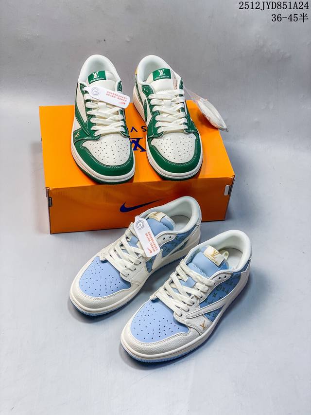 Factory Grade Nike Air Jordan 1 X Travis Scott AJ1 Reverse Swoosh Jordan 1 'DIY