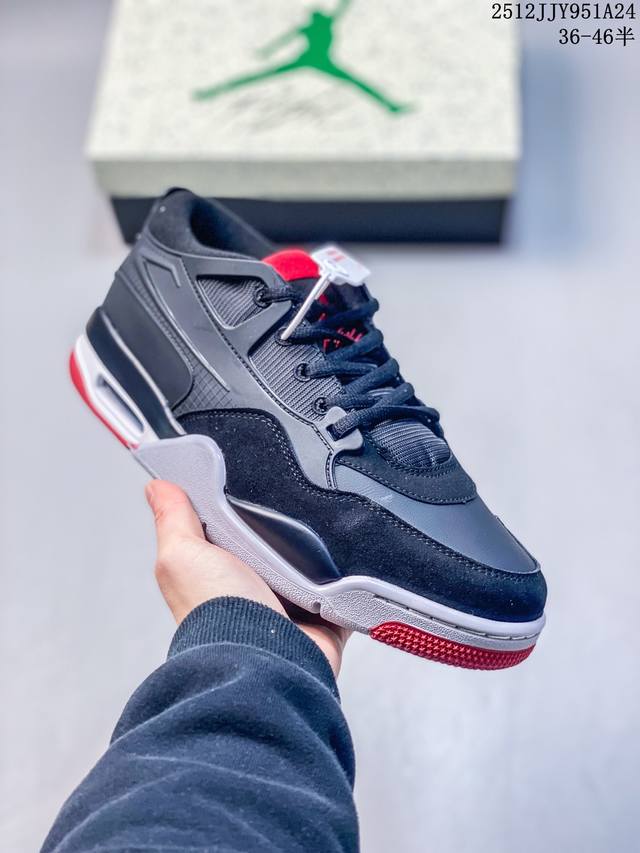 Authentic Nike Air Jordan 4 RM Nike Anti-slip Low-top Retro Basketball Shoes Ite