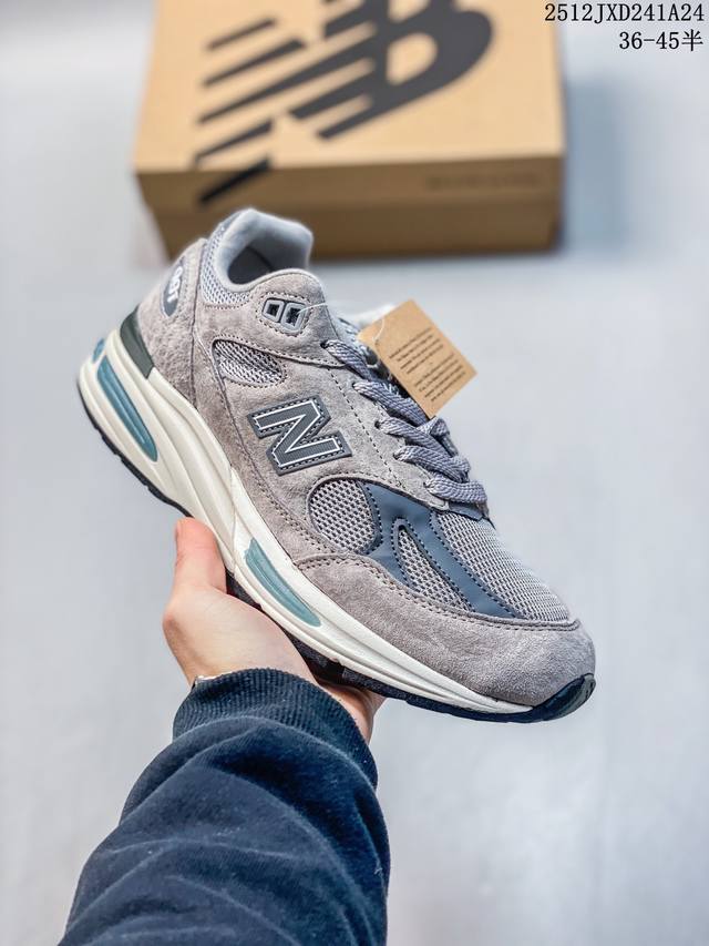 Jjjjound X New Balance Nb 991 Comfortable and Versatile Pigskin Low-Top Casual U