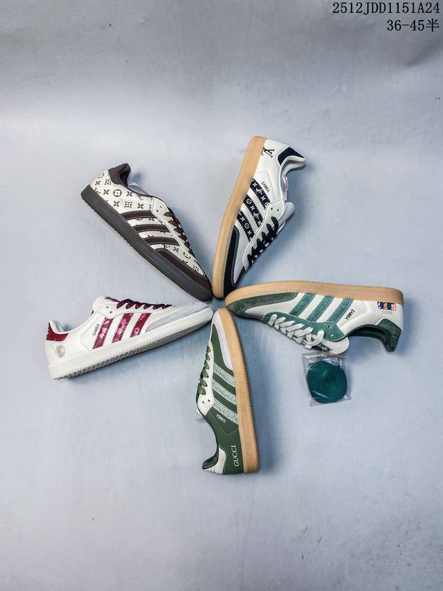 Adidas Samba Og Samba Street Series German Training Sports Sneakers Features a c