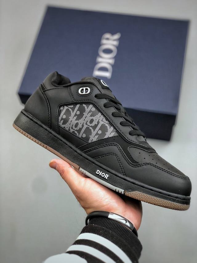 Yh Scanned version Dior Lt Calfskin Do Jacquard White B27 series low-top classic