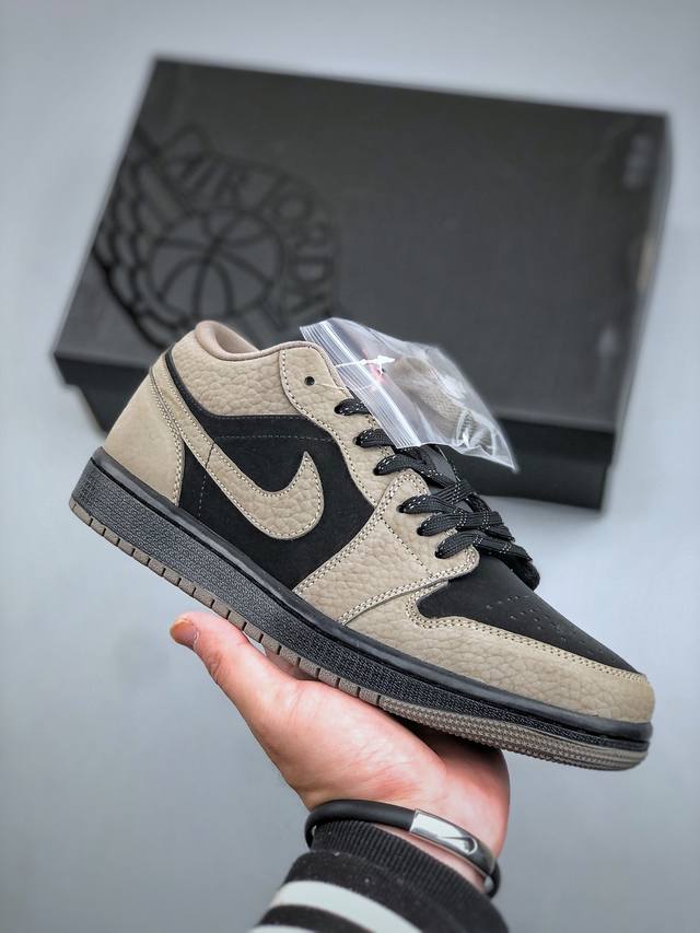 Nike Air Jordan 1 Low Mocha Brown Black Low-Top Casual Sneakers Ib7109 005. Exc