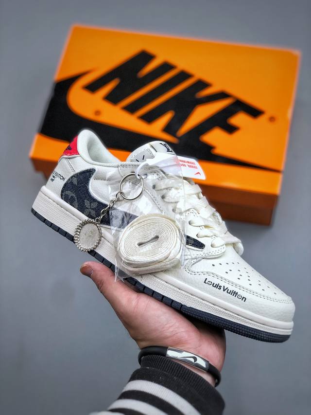 Xc version Nike Air Jordan 1 Low Lv collaboration Custom AJ collaboration - High