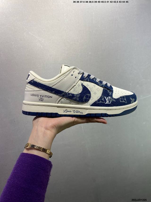 Nike Dunk Low Retro 'DIY High-End Custom' Nike Low-Top Casual Sports Sneakers. M