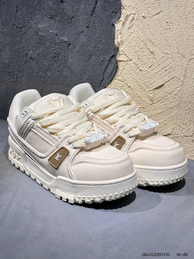 New Product Launch Real Shot Brand New Louis Vuitton Trainer Sneaker Low Casual