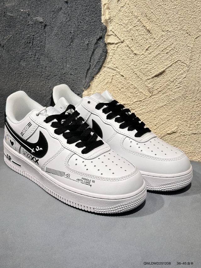 New Arrival Real Shot Air Force 1 Low'07 Low-top Casual Sneakers, Custom Leather