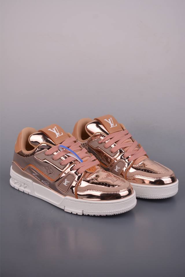 Louis Vuitton LV Trainer Top-grade Dongguan-made Original last and paper pattern