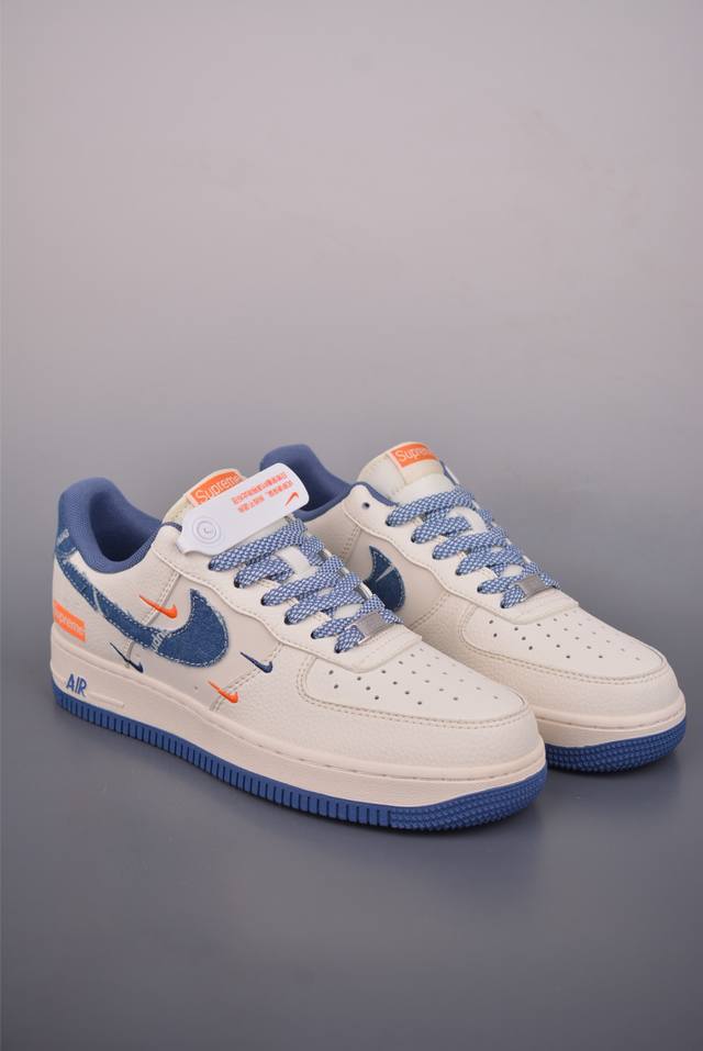 Nike Air Force 1 Low Supreme Collaboration. Made with original last and cardboa