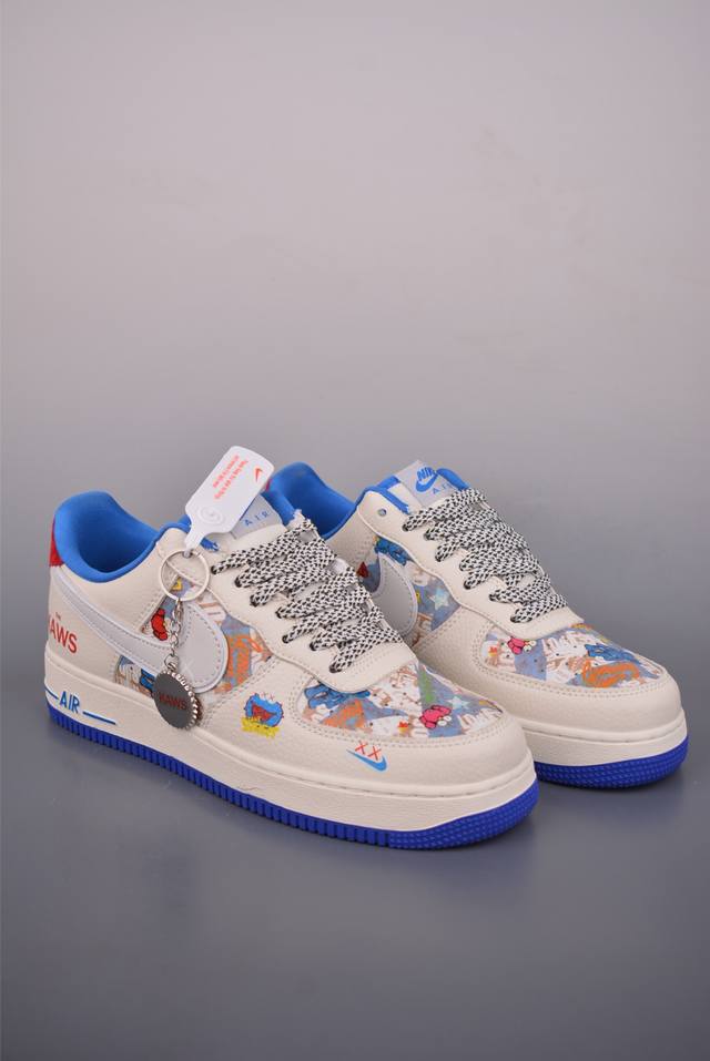 Nike Air Force 1 Low Kaws Collaboration. Made with original last and cardboard,