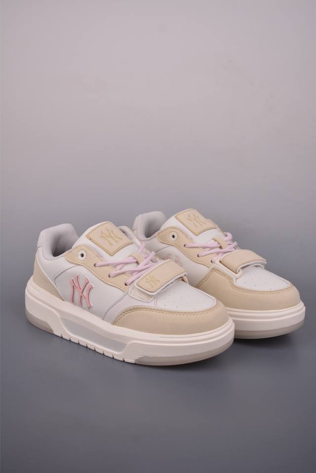 Mlb Trophy Vintage Lt New York Yankees Trendy Fashion Platform Sneakers A retro-