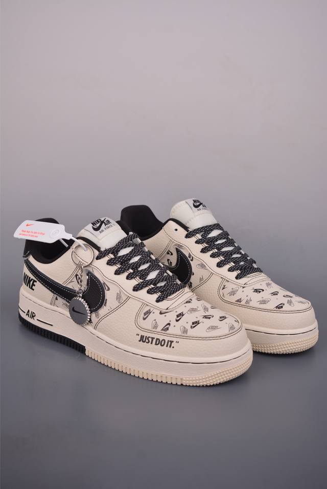 Nike Air Force 1 Low Just Doit Collaboration. Made with original last and cardb
