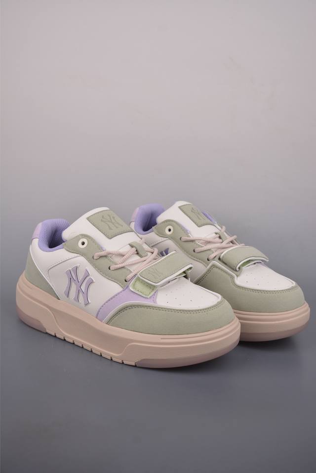 Mlb Trophy Vintage Lt New York Yankees Trendy Fashion Platform Sneakers A retro-