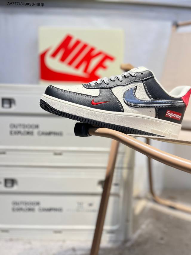 Nk Air Force 1 '07 Low Casual Sneakers #Custom Leather, Original Last and Cardbo