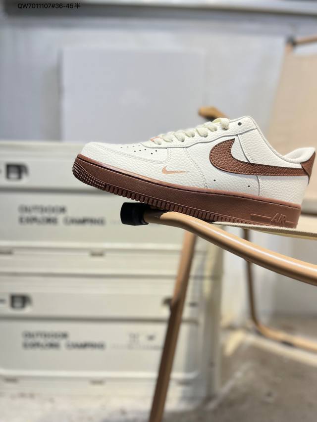 Factory Grade Top Layer Leather NK Air Force 1 '07 Low Low-Top Casual Sneakers