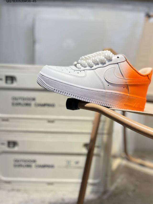 Nk Air Force 1 '07 Low Casual Sneakers #Custom Leather, Original Last and Cardbo