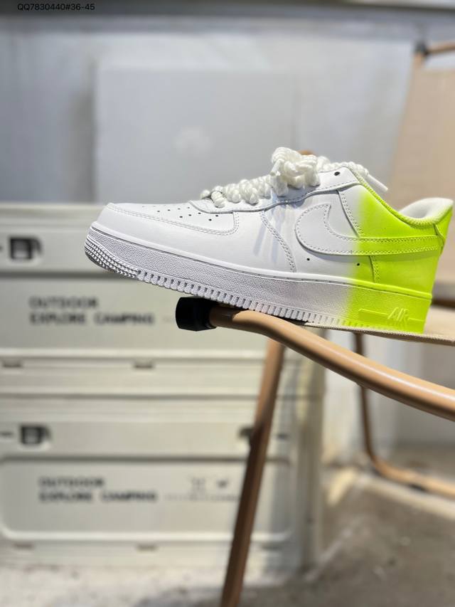 Nk Air Force 1 '07 Low Casual Sneakers #Custom Leather, Original Last and Cardbo