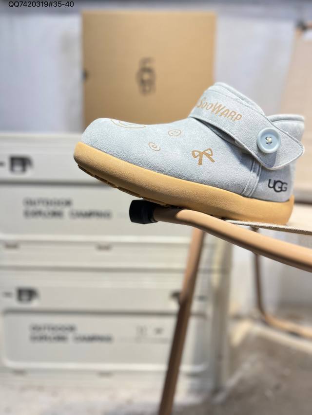 Ugg Snow Boots Waterproof Suede Leather Upper Ugg W Neuel Series Autumn/Winter N