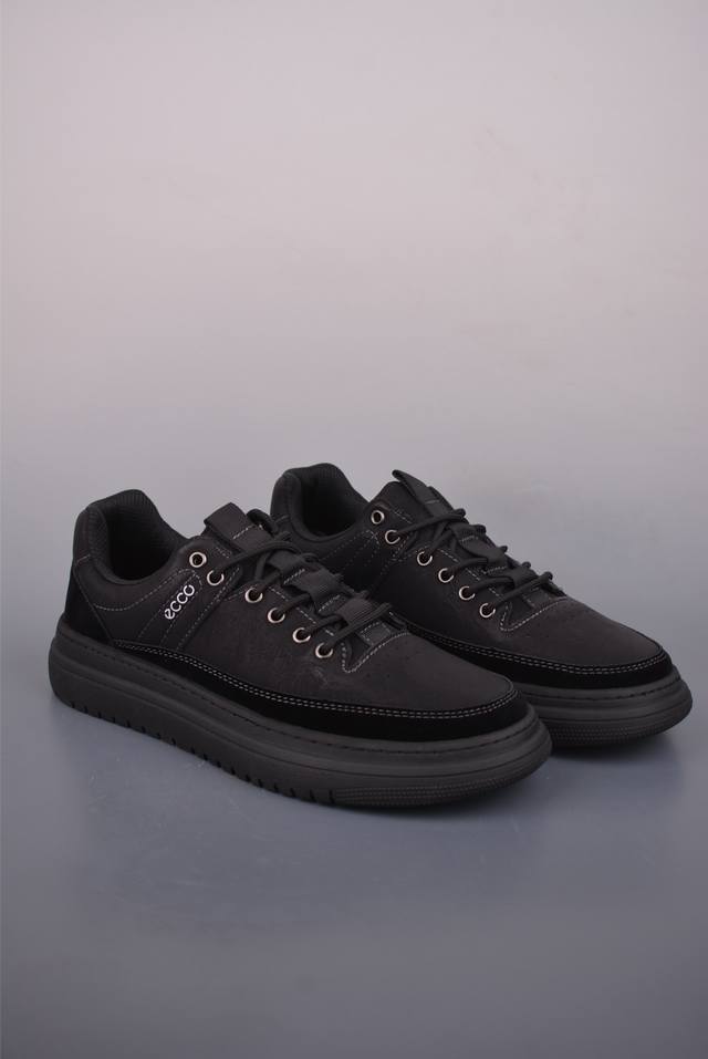 Ecco Running Shoes - Versatile and Comfortable, New Autumn/Winter Thick-Soled Ca