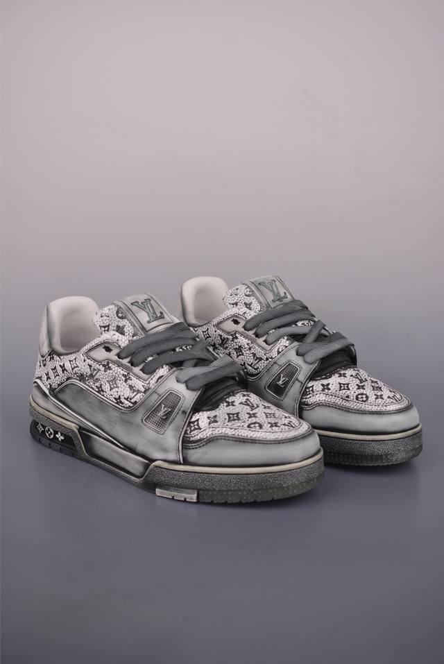 Tyler X Louis Vuitton Washed Sneakers Series Louis Vuitton Lv Trainer Collaborat