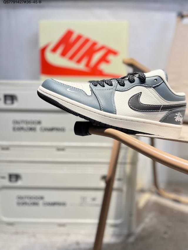 Factory Grade Top Layer Pisteus X Jordan Air Jordan 1 Low AJ1 Low-Top Basketbal