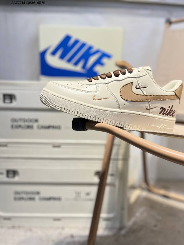 Nk Air Force 1 '07 Low Casual Sneakers #Custom Leather, Original Last and Cardbo
