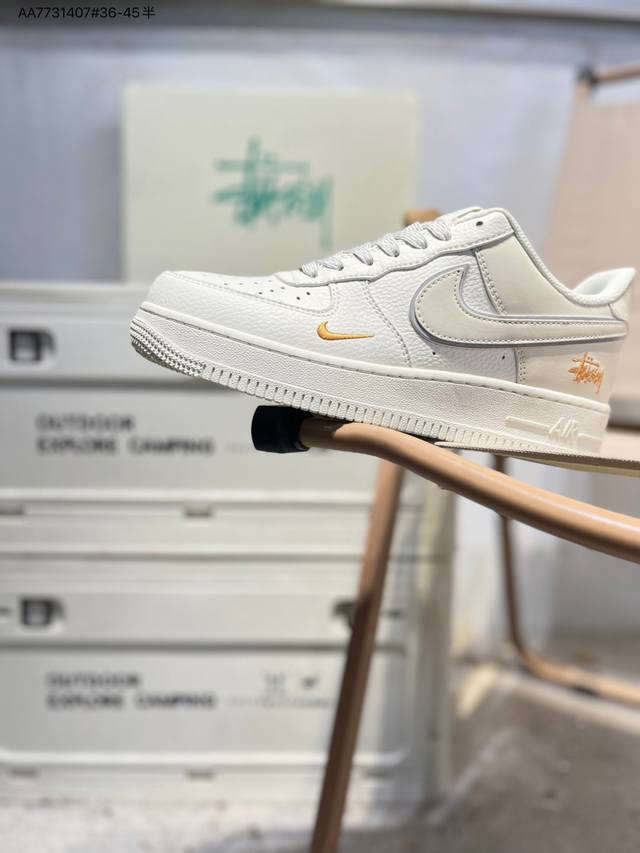 Nk Air Force 1 '07 Low Casual Sneakers #Custom Leather, Original Last and Cardbo