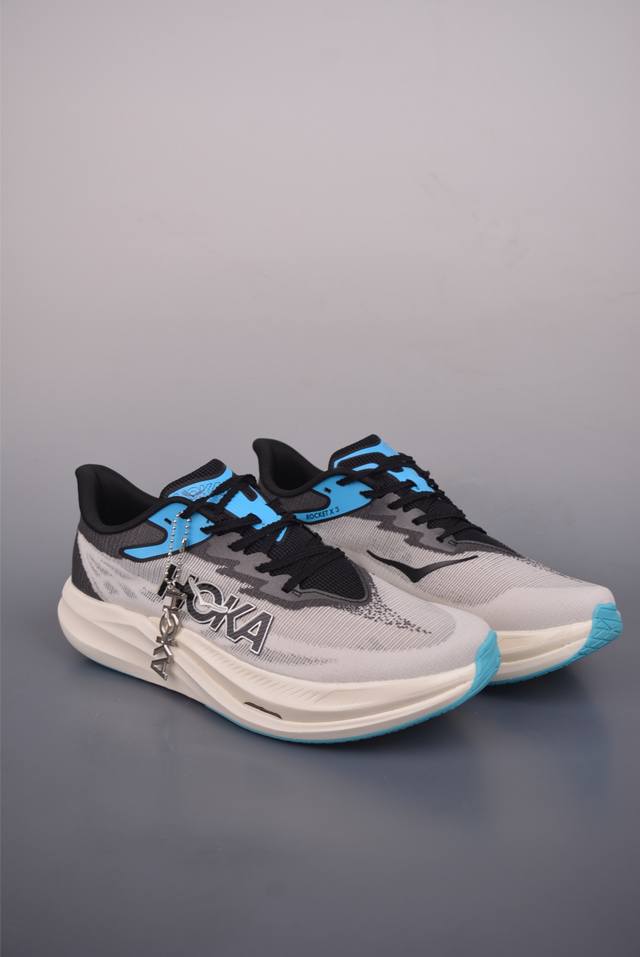Hoka U Rocket X 3 Foam Technology Flagship Racing Running Shoes Real Shot First