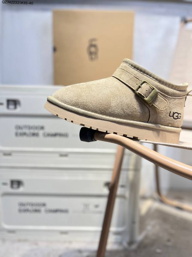 Ugg Snow Boots Waterproof Suede Leather Upper Ugg W Neuel Series Autumn/Winter N