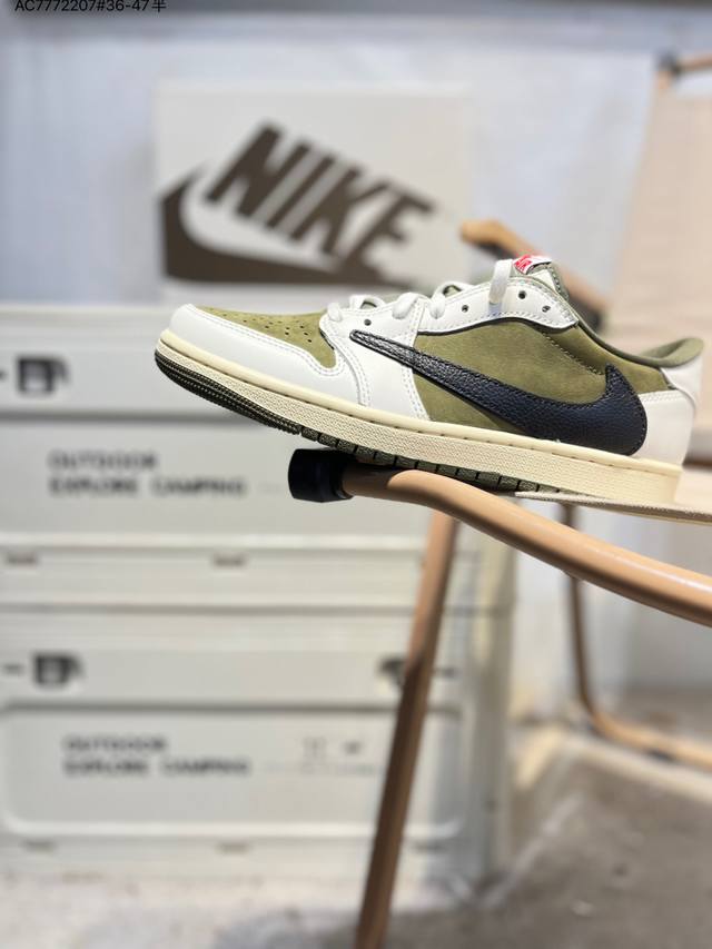 Authentic Air Jordan 1 Low Golf Sp Neutral Oliv AJ1 Jordan 1 Golf Edition Low-to