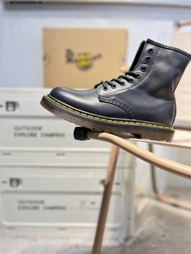 Dr. Martens 1460 Series . Made with full motorcycle stitching and original mate