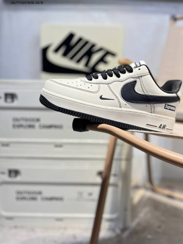 Supreme X Nk Air Force 1 '07 Low Casual Sneakers #Custom Leather, Original Last