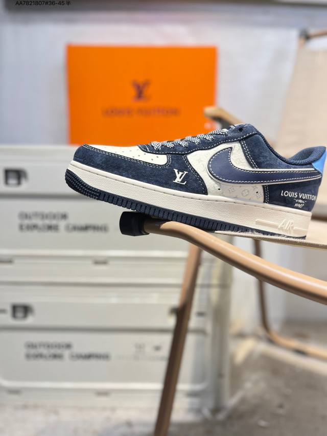 Nk Air Force 1 '07 Low Casual Sneakers #Custom Leather, Original Last and Cardbo