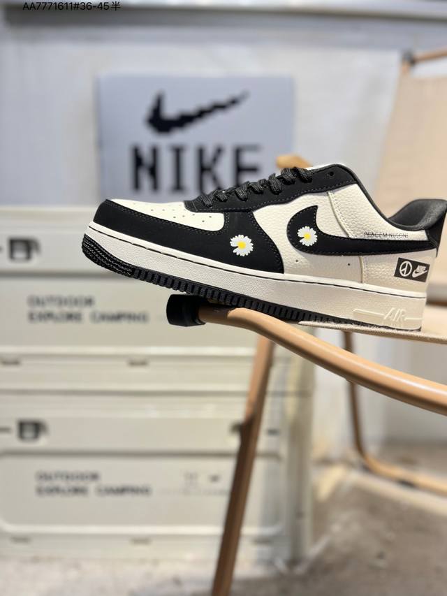 Daisy X Nk Air Force 1 '07 Low Air Force 1 Low-top Casual Sneakers #Custom Leat