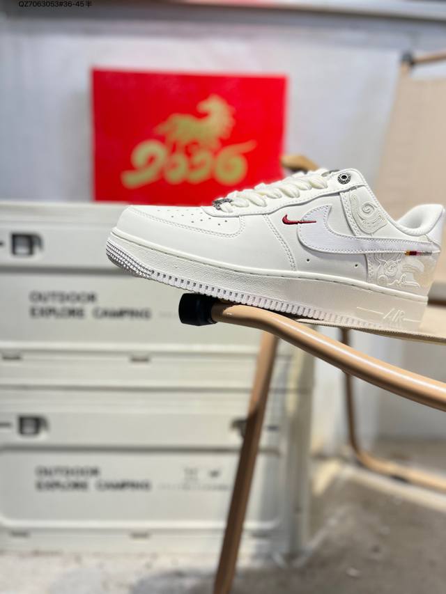 Year of the Horse Limited Edition Nk Air Force 1 '07 Low Casual Sneakers #Custo