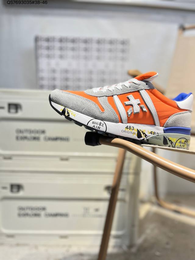 premiata Men's Shoes Official Direct Store Hot Selling Retro Niche Light Luxury