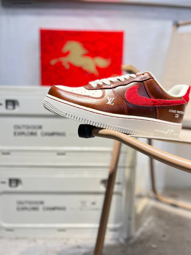 Nk Air Force 1 '07 Low Casual Sneakers #Custom Leather, Original Last and Cardbo