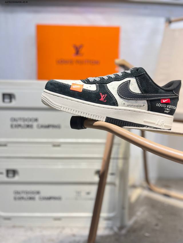 Nk Air Force 1 '07 Low Casual Sneakers #Custom Leather, Original Last and Cardbo