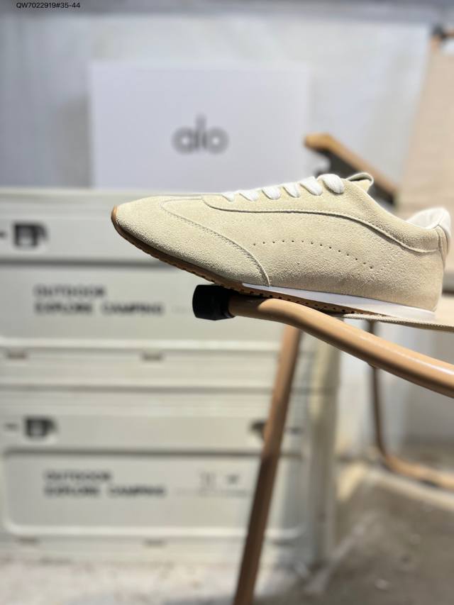 Lo Yogaalosunset New Sneakers, Suede Low-Top Thin-Soled Casual Shoes, Minimalist