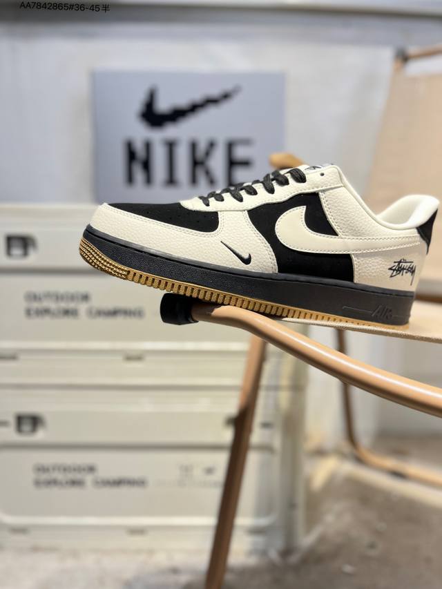 Nk Air Force 1 '07 Low Casual Sneakers #Custom Leather, Original Last and Cardbo