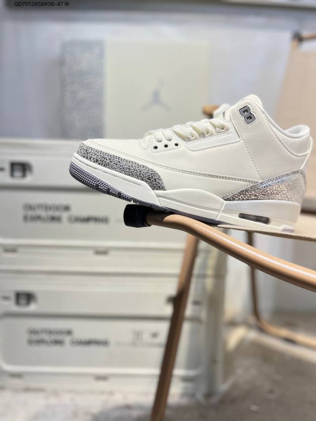 Air Jordan 3 Cobalt Bliss Aj3 Pastel Fluorescent Hq0784-101 #The upper is based